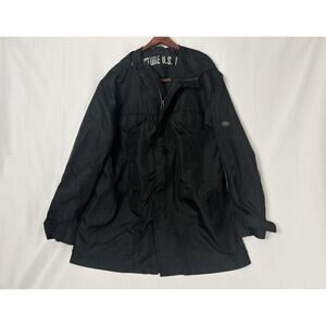 Utility Supply #99/20 Structure U.S. M20 Windbreaker Jacket Sz L Black